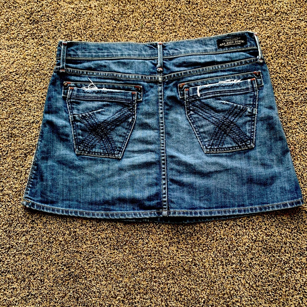 James cured by seun denim jean skirt